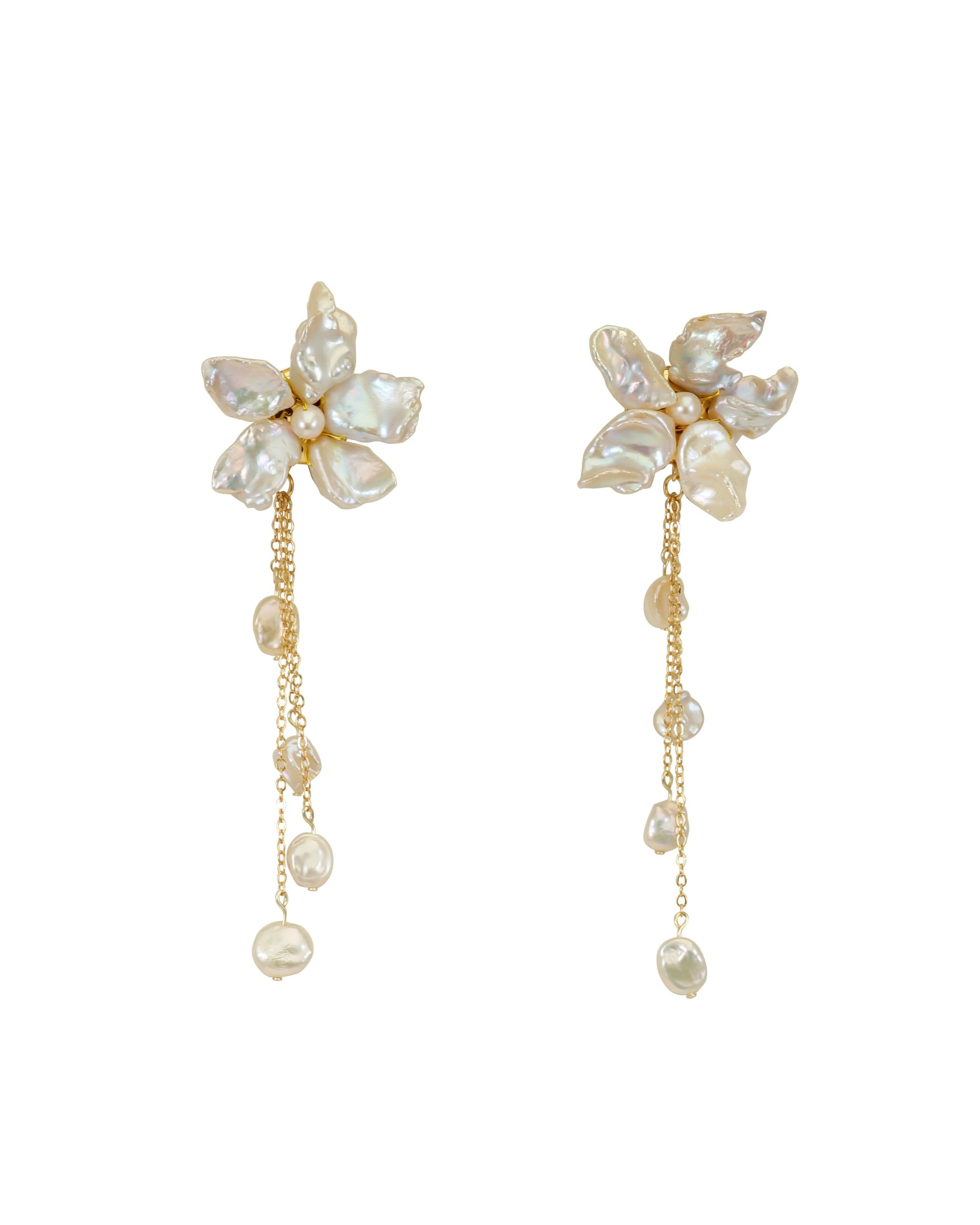 Cherie-Jewels-Stellar-Petal-Keshi-Pearl-Flower-Dangle -Drop-Beaded-Statement-Earrings-№04