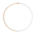 Norma-Jewellery-Drift-necklace-cool-everyday-refined-minimal-mixed-metal-sterling-silver-Belcher-Chain-18ct-gold-vermeil-Filed-Trace-Chain