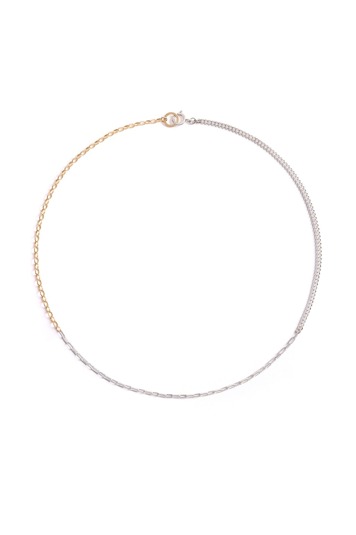 Norma-Jewellery-studio-7-exclusive-Flow-necklace-sterling-Silver-oval-Belcher-chain-silver-rectangle-trace-chain-gold-vermeil-18ct-curb-chain-cool-mixed-metal-London
