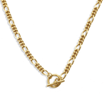 Junk-Jewels-T-Bar-Fastening-Figaro-Chain-Chunky-Gold-Necklace-Silver-Statement-Cool