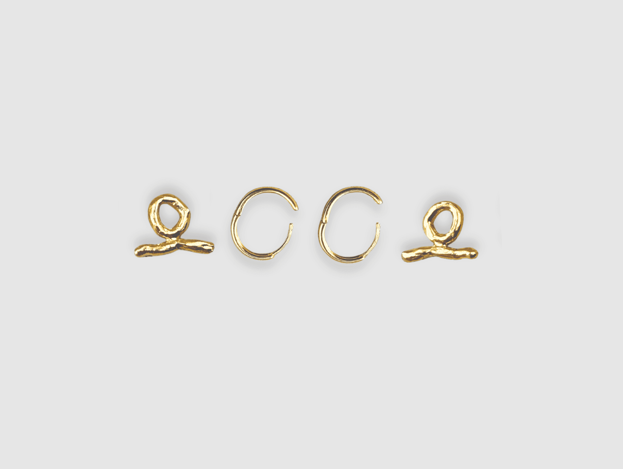 Milly-Maunder-T-Bar-Pendant-Huggie-Earrings-Molten-Texture-Gold-Plated-Everyday-Jewellery-Cool-Organic-Form-Staple-Design-Effortless