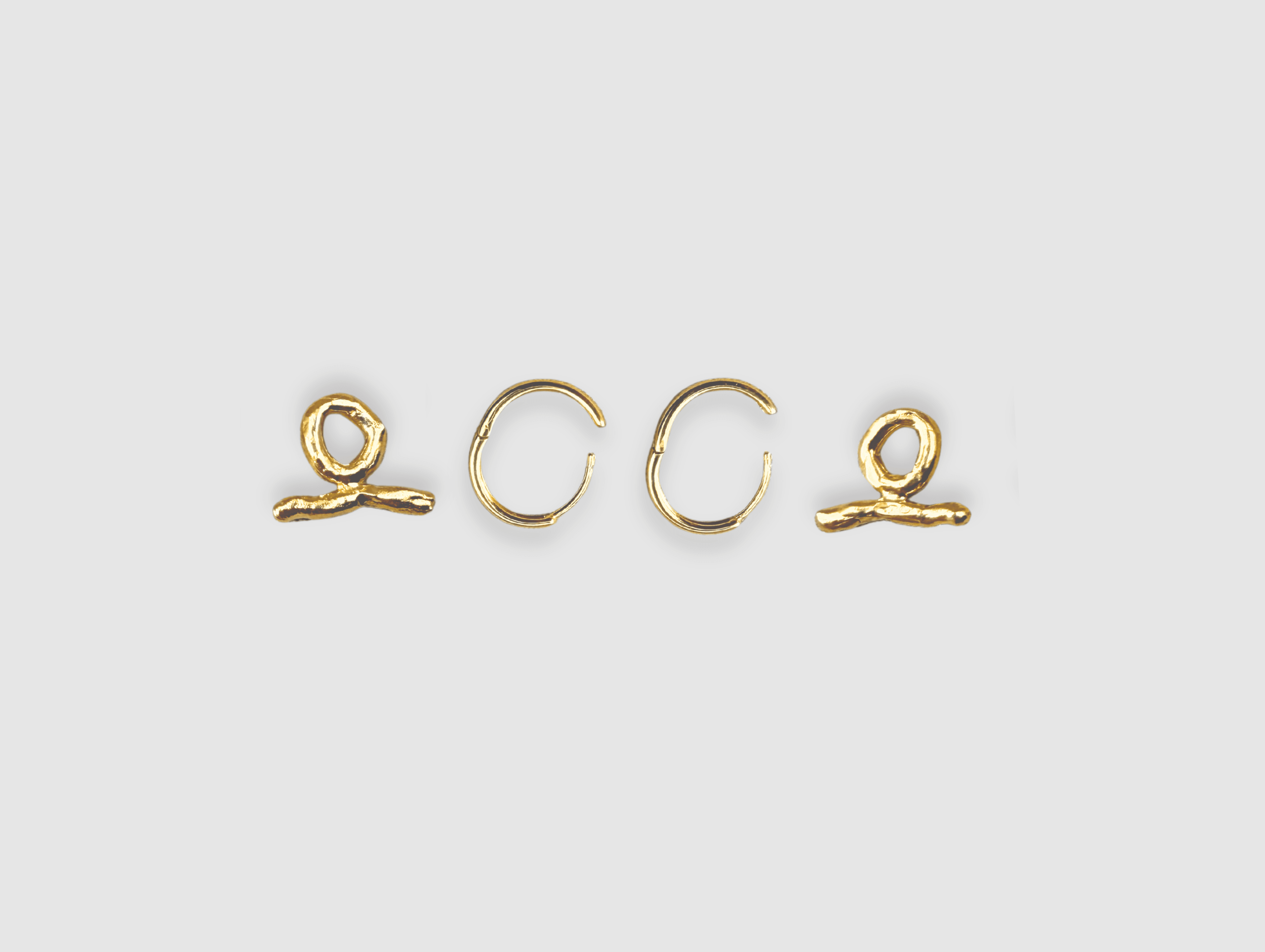 Milly-Maunder-T-Bar-Pendant-Huggie-Earrings-Molten-Texture-Gold-Plated-Everyday-Jewellery-Cool-Organic-Form-Staple-Design-Effortless