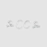 Milly-Maunder-T-Bar-Pendant-Huggie-Earrings-Molten-Texture-Sterling-Silver-Everyday-Jewellery-Cool-Organic-Form-Staple-Design