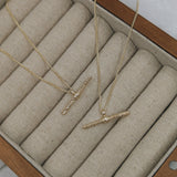 Milly-Maunder-T-Bar-Pendant-Textured-Rustic-Chain-Necklace-9k-Solid-Yellow-Gold-Minimal-Layering