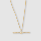 Milly-Maunder-T-Bar-Pendant-Textured-Rustic-Chain-Necklace-9k-Solid-Yellow-Gold-Minimal-Layering