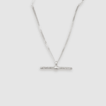 Milly-Maunder-Rustic-Textured-Beaded-Organic-Antique-T-Bar-Pendant-Necklace-Chain-Sterling-Silver