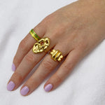 Liz-Crow-London-The-Anchor-Ring-18ct-Gold-Vermeil-Sculptural-Molten-Texture-Statement-Cocktail-Ring