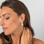 Liz-Crow-London-The-Anchor-Sterling-Silver-Statement-Earrings-Sculptural-Molten-Texture-Drop-Oversized-Stud-Studs-Earring