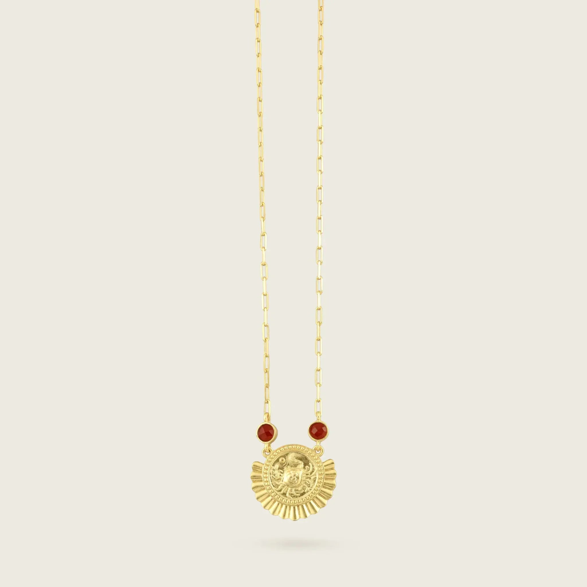 The Cancer Zodiac Amulet Necklace SingleNecklace-Kensho Heirlooms-GOLDEN-ShopGolden.co-Demifine-Jewellery-Destination-Contemporary-Curated-UK-Brands