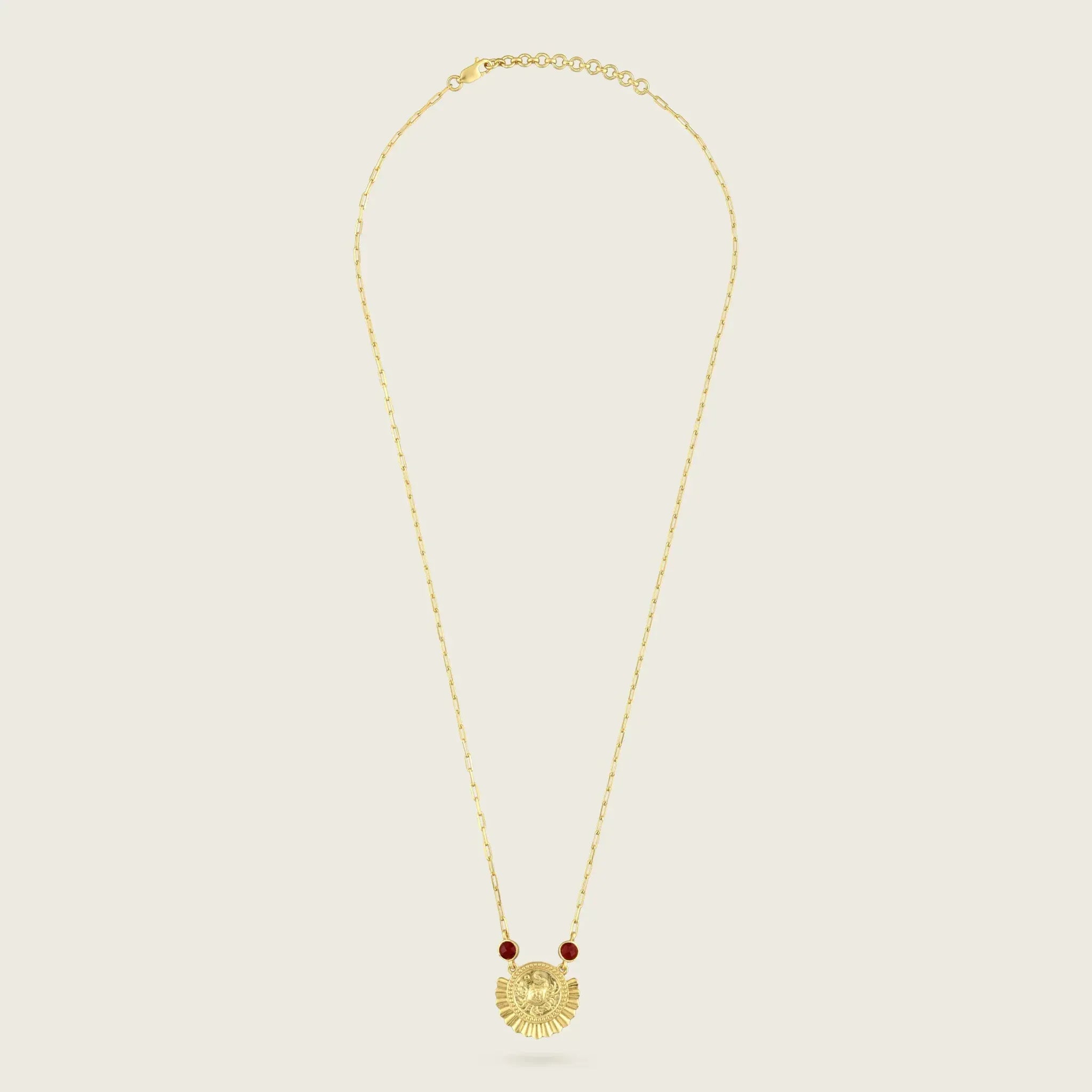 The Cancer Zodiac Amulet Necklace SingleNecklace-Kensho Heirlooms-GOLDEN-ShopGolden.co-Demifine-Jewellery-Destination-Contemporary-Curated-UK-Brands