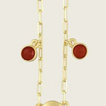 kensho-heirlooms-the-capricorn-zodiac-amulet-necklace-garnet-gemstone-red-vintage-coin-star-sign-pendant-necklace-boho-winter-sun-jewellery-cool-london-Golden-demifineSingleNecklace-Kensho Heirlooms-GOLDEN-ShopGolden.co-Demifine-Jewellery-Destination-Contemporary-Curated-UK-Brands