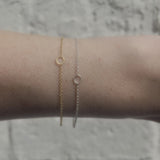 The Circle Silver Bracelet - Golden