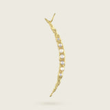 The Crescent of Hope Gold -the-crescent-of-hope-gold-charm-18ct-gold-vermeil-moon-pearl-gemstone-adorned-hammered-charm-boho-winter-sun-summer-jewellery-handmade-mix-match-interchangeable-pendant-necklace-goldenCharmCharms-Kensho Heirlooms-GOLDEN-ShopGolden.co-Demifine-Jewellery-Destination-Contemporary-Curated-UK-Brands
