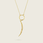 The Crescent of Hope Gold--the-crescent-of-hope-gold-charm-18ct-gold-vermeil-moon-pearl-gemstone-adorned-hammered-charm-boho-winter-sun-summer-jewellery-handmade-mix-match-interchangeable-pendant-necklace-golden-kensho-heirloomsCharmCharms-Kensho Heirlooms-GOLDEN-ShopGolden.co-Demifine-Jewellery-Destination-Contemporary-Curated-UK-Brands