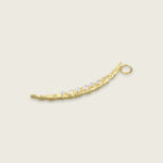 The Crescent of Hope Gold--the-crescent-of-hope-gold-charm-18ct-gold-vermeil-moon-pearl-gemstone-adorned-hammered-charm-boho-winter-sun-summer-jewellery-handmade-mix-match-interchangeable-pendant-necklace-golden-kensho-heirloomsCharmCharms-Kensho Heirlooms-GOLDEN-ShopGolden.co-Demifine-Jewellery-Destination-Contemporary-Curated-UK-Brands