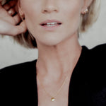 The Curve Gold Studs - Golden