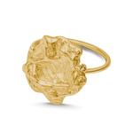 Liz-Crow-London-Presence-The-Deep-Stillness-18ct-Gold-Vermeil-Sculptural-Ring-Molten-Texture-Solitaire-Stacking