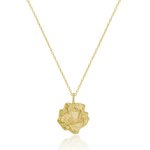 Liz-Crow-London-Presence-Pendant-18CT-GOLD-The-Deep-Stillness-Necklace-Textured-Molten-Sculptural-Coin-Circle-Pendant