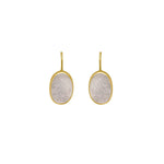 The Druzy Blanc Earrings - Golden