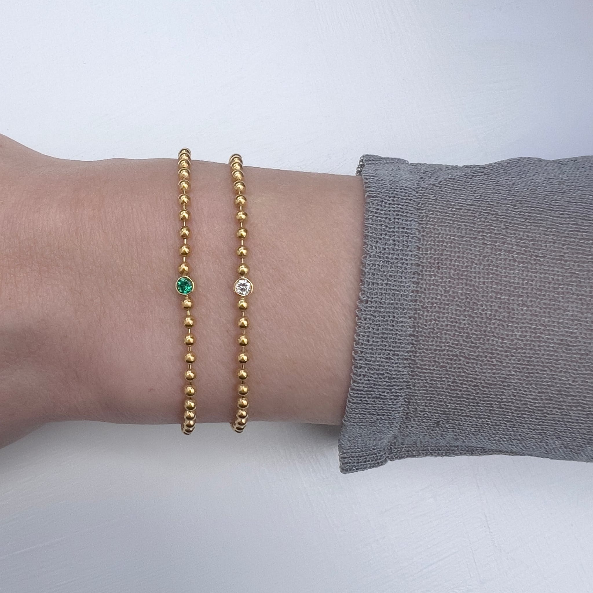 The Emerald Bracelet/bracelets-Tory Long-GOLDEN-ShopGolden.co-Demifine-Jewellery-Destination-Contemporary-Curated-UK-Brands