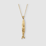 Milly-Maunder-Fish-Pendant-Long-Necklace-Coastal-Marine-Motifs-Jewellery-Beach-Summer-Pendant-Sealife-Ocean-Textured-Cool-Pisces-Gold-Plated-Layering-Necklaces