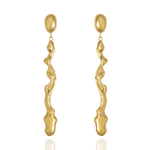 Liz-Crow-London-Resilience-Earrings-18CT-GOLD-Vermeil-The-Flow-Within-Sculptural-Wavey-Wiggle-Drop-Dangle-Stud-Earrings-Earring-Statement-Scluptural-Molten-Organic-TExture