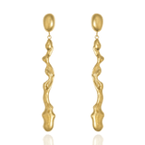 Liz-Crow-London-Resilience-Earrings-18CT-GOLD-Vermeil-The-Flow-Within-Sculptural-Wavey-Wiggle-Drop-Dangle-Stud-Earrings-Earring-Statement-Scluptural-Molten-Organic-TExture