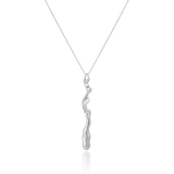 The Flow Within Sterling Silver Long Pendant Necklace