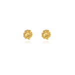 Liz-Crow-London-Presence-Studs-18CT-GOLD-Gentle-Stillness-Vermeil-18ct-Gold-Coin-Circle-Molten-Studs-Earrings-Texture 