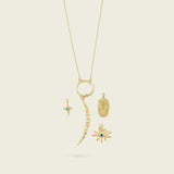 the-keeper-of-charms-necklace-Kensho-Heirlooms-gold-vermeil-sterling-silver-charm-interchangeable-pendant-boho-winter-sun-cool-versatile-timeless-personal-gift-grow-self-expression-mix-matchKensho Heirlooms-GOLDEN-ShopGolden.co-Demifine-Jewellery-Destination-Contemporary-Curated-UK-Brands