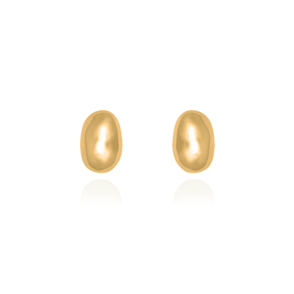 Liz-Crow-London-Intuition-Studs-18CT-GOLD-Vermeil-The-Knowing-Bugget-Studs-Stud-Earrings-Ball-Oval-Sphere-Molten
