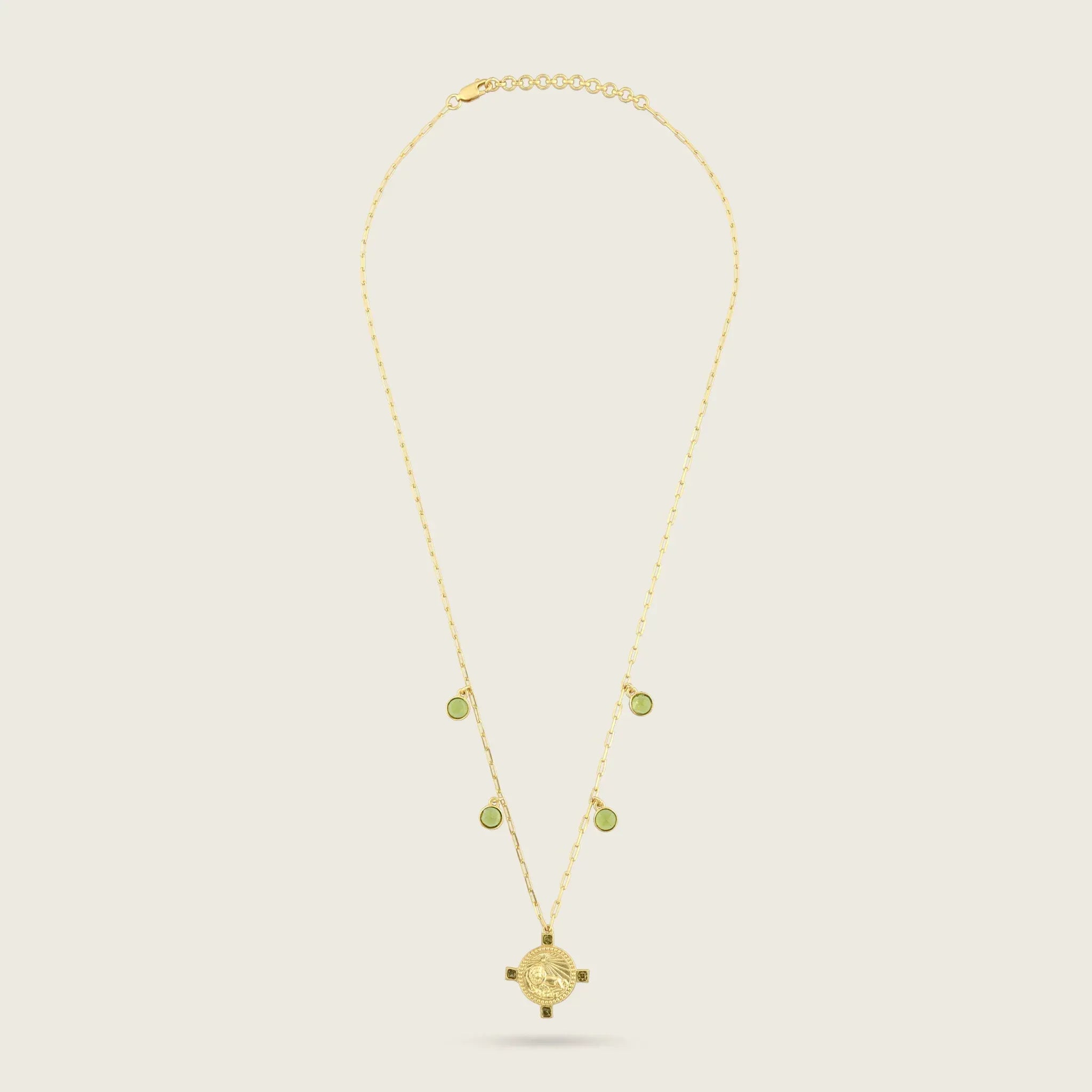 The Leo Zodiac Amulet Necklace SingleNecklace-Kensho Heirlooms-GOLDEN-ShopGolden.co-Demifine-Jewellery-Destination-Contemporary-Curated-UK-Brands