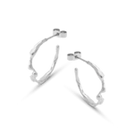 Liz-Crow-London-Gratitude-Hoops-Sterling-Silver-The-Knowing-Thin-Textured-Molten-Hoop-Large-Medium-Earrings