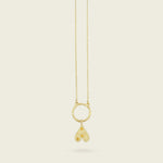 The Origins of Love Gold Charm-heart-citrine-stone-yellow-hammered-pendant-gold-vermeil-cool-boho-interchangable-mix-match-pendant-charm-necklace-layering-Kensho-Heirlooms-Summer-jewellery-handmade-uk-golden-brandsCharms-Kensho Heirlooms-GOLDEN-ShopGolden.co-Demifine-Jewellery-Destination-Contemporary-Curated-UK-Brands