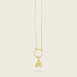 The Origins of Love Gold Charm-heart-citrine-stone-yellow-hammered-pendant-gold-vermeil-cool-boho-interchangable-mix-match-pendant-charm-necklace-layering-Kensho-Heirlooms-Summer-jewellery-handmade-uk-golden-brandsCharms-Kensho Heirlooms-GOLDEN-ShopGolden.co-Demifine-Jewellery-Destination-Contemporary-Curated-UK-Brands