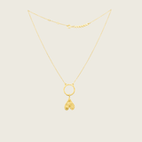 The Origins of Love Gold Charm-heart-citrine-stone-yellow-hammered-pendant-gold-vermeil-cool-boho-interchangable-mix-match-pendant-charm-necklace-layering-Kensho-Heirlooms-Summer-jewellery-handmade-uk-golden-brandsCharms-Kensho Heirlooms-GOLDEN-ShopGolden.co-Demifine-Jewellery-Destination-Contemporary-Curated-UK-Brands