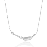 The Return Sterling Silver Molten Horizontal Bar Necklace - Golden