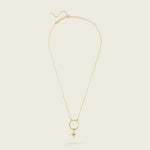 The Skycompass Charm-18ct-gold-vermeil-blue-topaz-star-cross-charm-pendant-interchangeable-boho-summer-winter-sun-pendant-necklace-hammered-Kensho-HeirloomsCharms-Kensho Heirlooms-GOLDEN-ShopGolden.co-Demifine-Jewellery-Destination-Contemporary-Curated-UK-Brands
