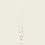 The Skycompass Charm-18ct-gold-vermeil-blue-topaz-star-cross-charm-pendant-interchangeable-boho-summer-winter-sun-pendant-necklace-hammered-Kensho-HeirloomsCharms-Kensho Heirlooms-GOLDEN-ShopGolden.co-Demifine-Jewellery-Destination-Contemporary-Curated-UK-Brands