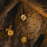 The Virgo Zodiac Amulet NecklaceNecklace-Kensho Heirlooms-GOLDEN-ShopGolden.co-Demifine-Jewellery-Destination-Contemporary-Curated-UK-Brands