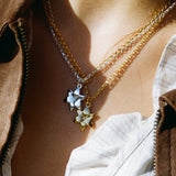 Squeeze-Jewellery-London-Tiny-Ghost-Chunky-Chain-Flower-Pendant-Lily-Necklace-GOld-Silver-Vanilla-Cream-Statement-Cool-Cute-Jewellery