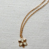 Squeeze-Jewellery-London-Tiny-Ghost-Chunky-Chain-Flower-Pendant-Lily-Necklace-GOld-Silver-Vanilla-Cream-Statement-Cool-Cute-Jewellery