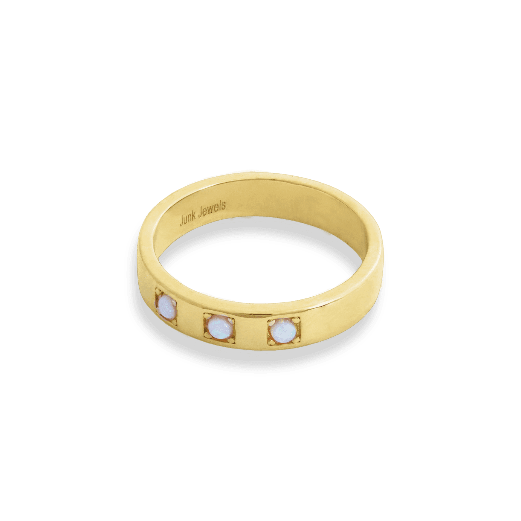 Junk-Jewels-Triple-Opal-White-Gemstone-Ring-Triple-Stone-Band-Minimal-Gold-Silver