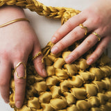 Wavey Stacker Ring Gold - Golden