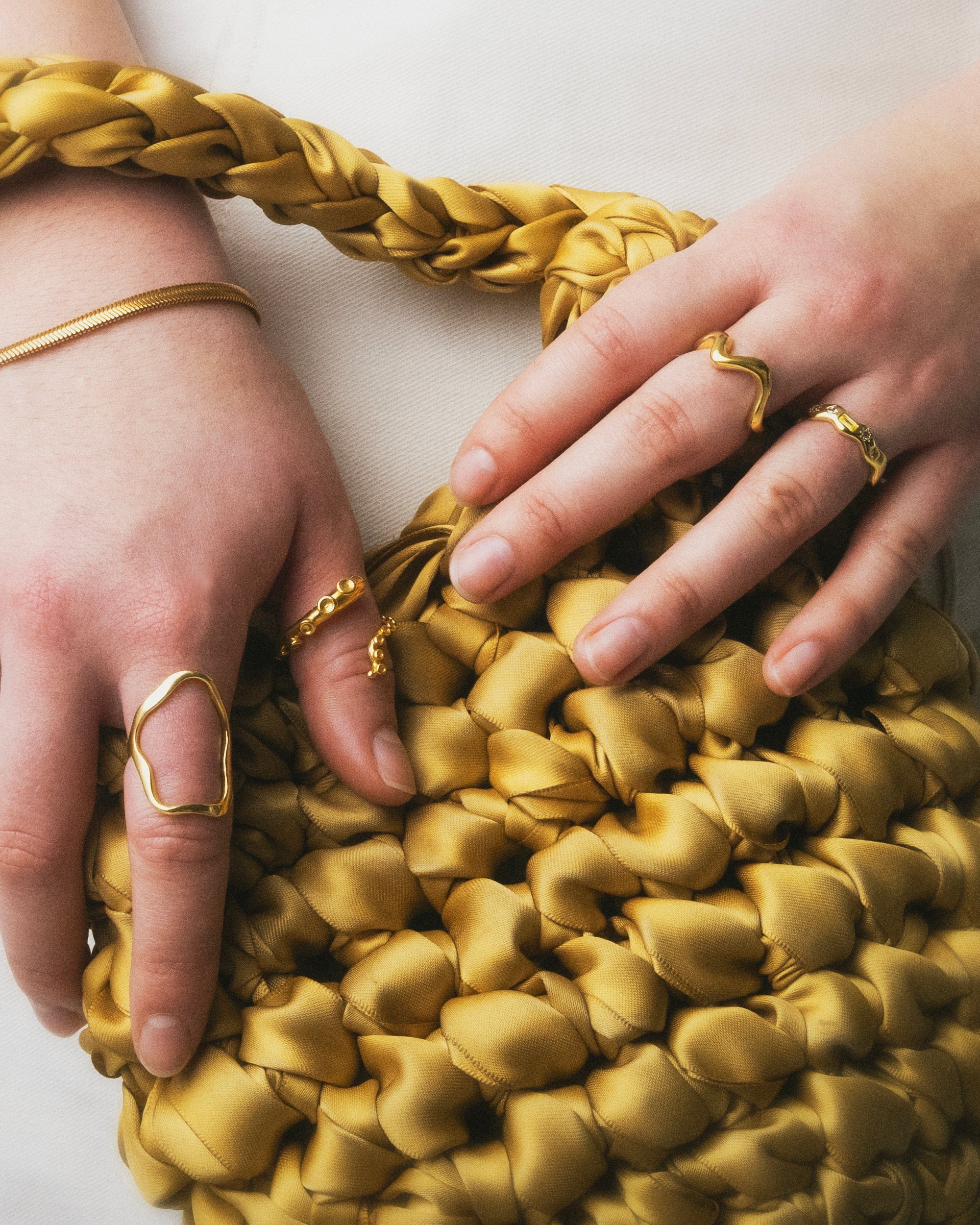 Wavey Stacker Ring Gold - Golden