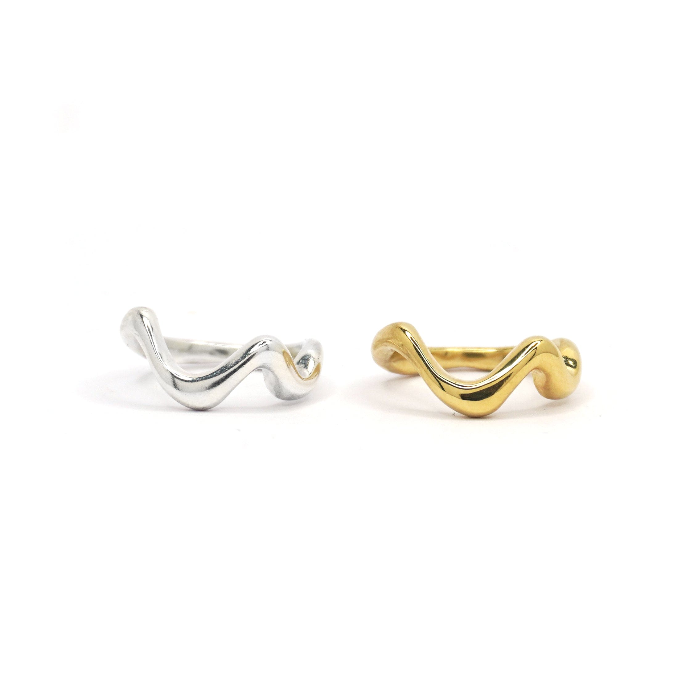 Tilly-Sudsbury-Wavey-Stacker-Stacking-Ring-Cool-Jewellery-Statement-Everyday-Sterling-Silver-Solid-Gold