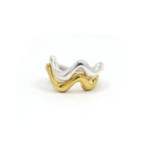 Wavey Stacker Ring Gold