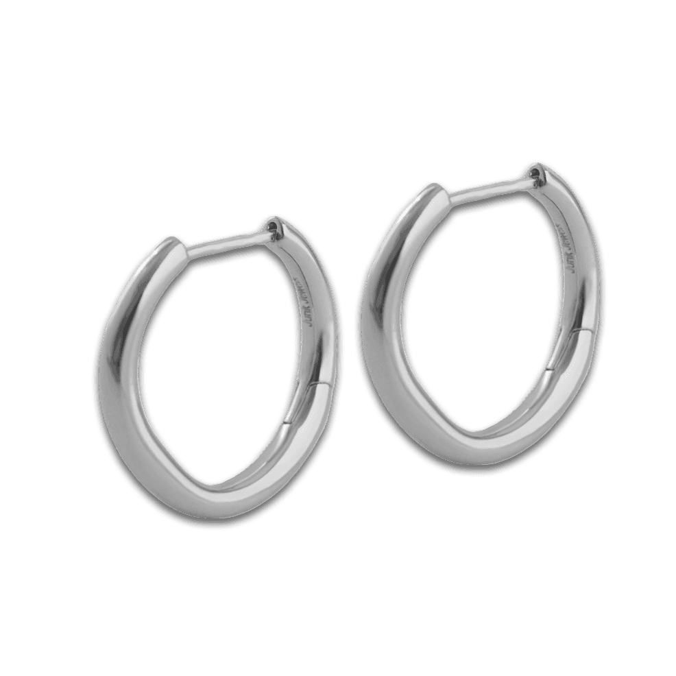 Junk-Jewels-large-wobbly-Chunky-hoop-earrings-Hoops-gold-silver