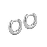 Junk-Jewels-Wobbly-Classic-Small-Chunky-Hoop-Hoops-Earrings-Gold-Plated-Silver