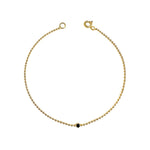 Zodi Gold Black Diamond Bracelet - Golden